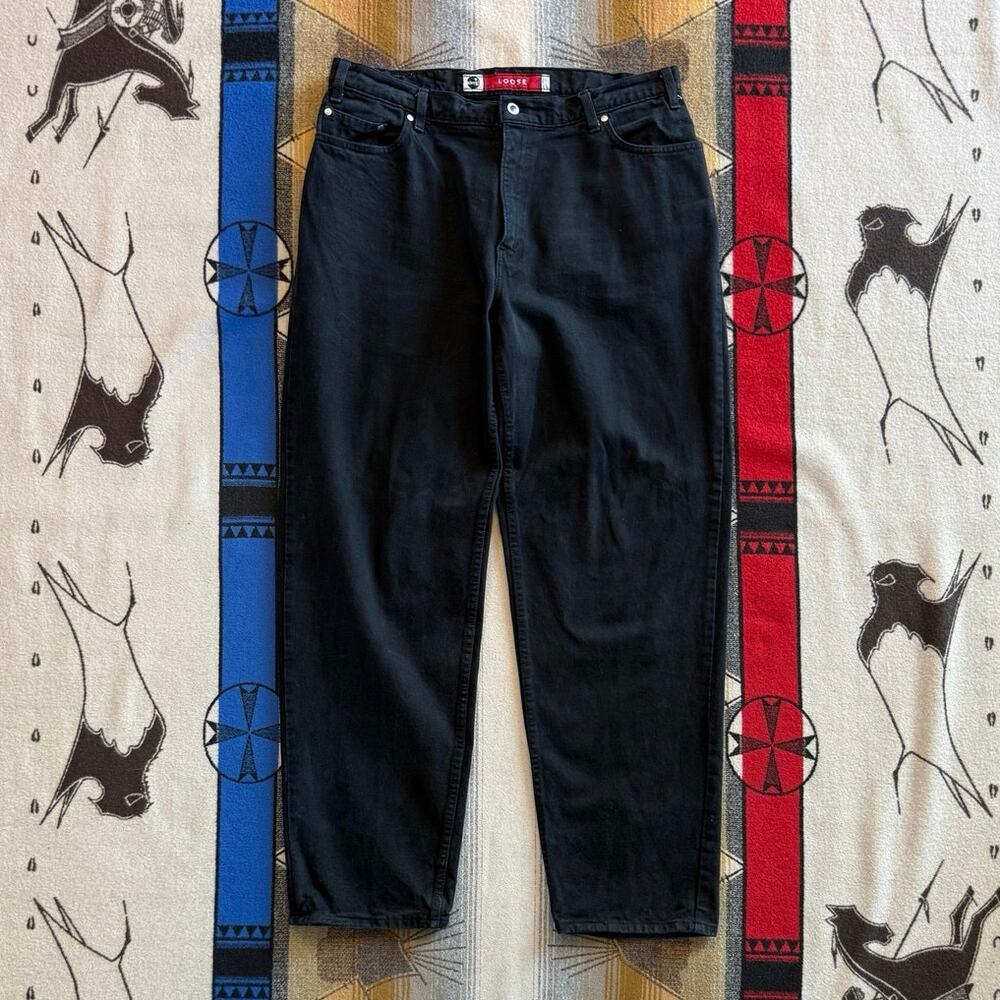 Vintage 90s Men’s Levi’s Silvertab Loose Fit Jeans Size 38x34 Black Made In USA